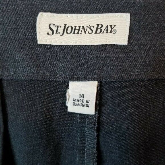 St. John's Bay Womens Size 14 Gray Solid Bootcut Dress Pants - Picture 6 of 11